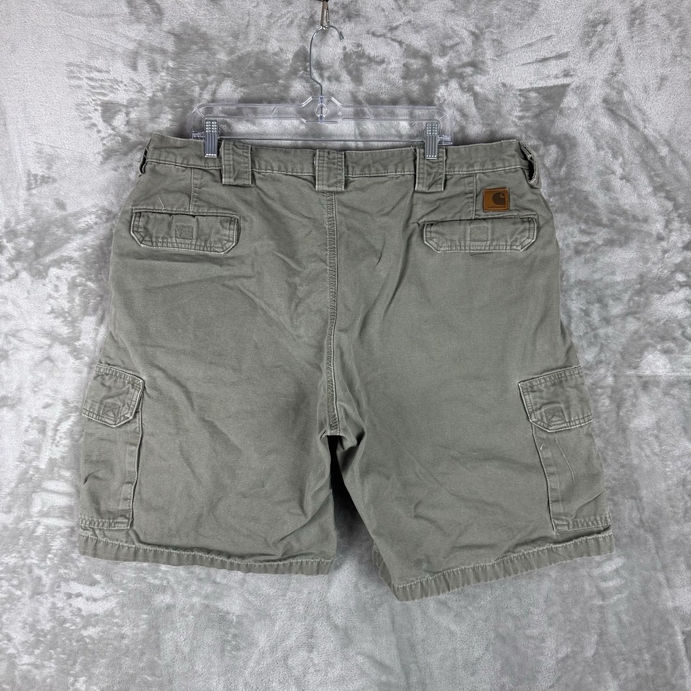 Vintage Carhartt  Duck Work Shorts Canvas Green Men's Size 42 Utility Outdoor